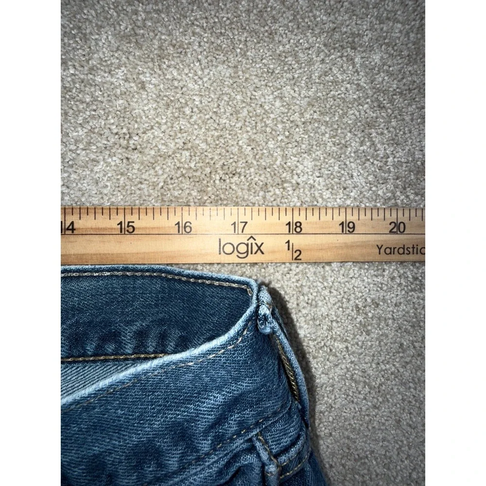 Levi's 505 Regular Fit Jeans Mens 38x29 Blue Denim Stretch Mid Rise Medium Wash